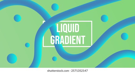 abstrac background with glowing circles, Wavy shape with Colorful gradient. Vector illustration
