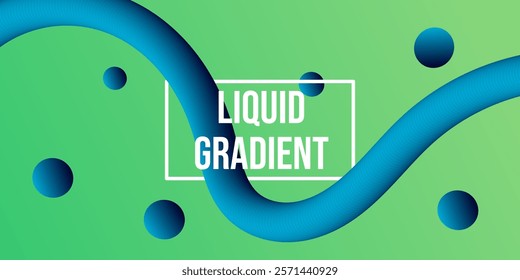 abstrac background with glowing circles, Wavy shape with Colorful gradient. Vector illustration