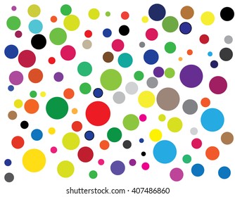 Abstrac colorful circles style