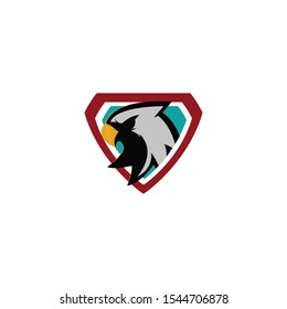 abstrac eagle logo vector. eagle head symbol icon.