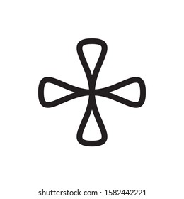 Abstrac Flower logo design vector