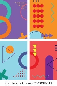 Abstrac Geometric background graphic design Vector