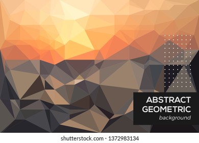 Abstrac Geometric Background. Polygonal Mosaic Background. Low Poly Style