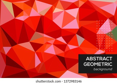 Abstrac Geometric Background. Polygonal Mosaic Background. Low Poly Style