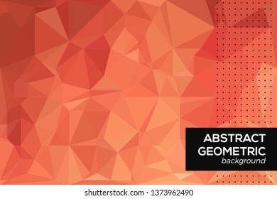 Abstrac Geometric Background. Polygonal Mosaic Background. Low Poly Style