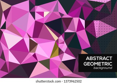 Abstrac Geometric Background. Polygonal Mosaic Background. Low Poly Style