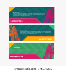 abstrac geometric banner. banner design. web design