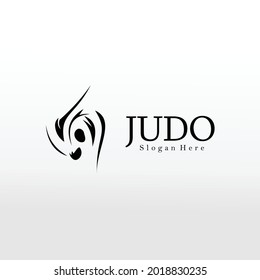 Abstrac Illustration Judo Sport Logo
