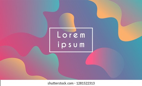 Abstrac modern colorful background with fluid shapes . fluid shapes. Vector illustration eps10