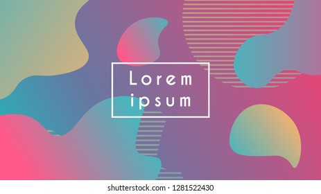 Abstrac modern colorful background with fluid shapes . fluid shapes. Vector illustration eps10
