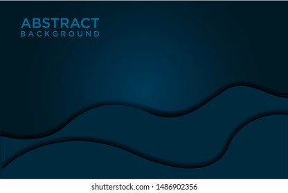 abstrac modern dynamic liquid dark navy background with overlap layer. eps 10 vector editable file