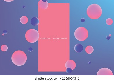 abstrac monolith on pink with gradient pink and blue on blue background can be use for product label advertisement technology box art vector eps
