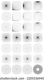 Abstrac universal trend of geometric halftone shapes is set against a bold, bright elemental composition. Element design for Magazines, leaflets, billboards, sales illustration