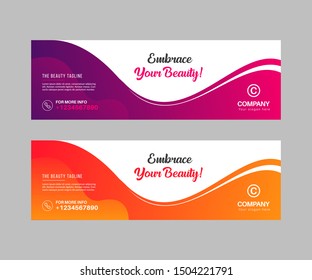 Abstrac web banner design and header template design