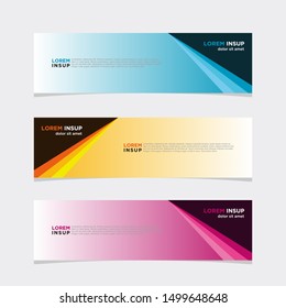 Abstrac web design banner template isolated on dark grey background