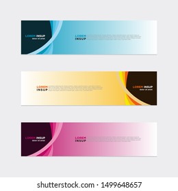 Abstrac web design banner template isolated on dark grey background