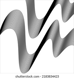 Abstrac white background with geometric and line vector. Black and White.
