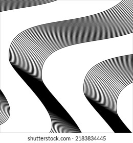 Abstrac white background with geometric and line vector. Black and White.
