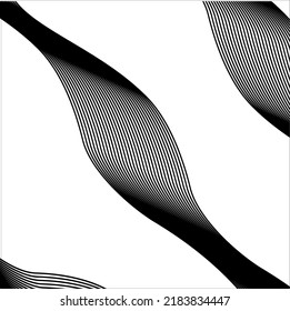 Abstrac white background with geometric and line vector. Black and White.
