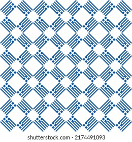 abstrace background. seamless pattern of greece flag. greek national day celebration decoration. vector illustration