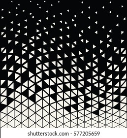 abstracet geometric halftone triangle trippy seamless pattern background