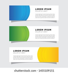 Abstracet Vector Web, Presentation & Promotional Banner Template.