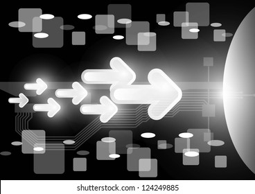 Abstrack arrow vector background