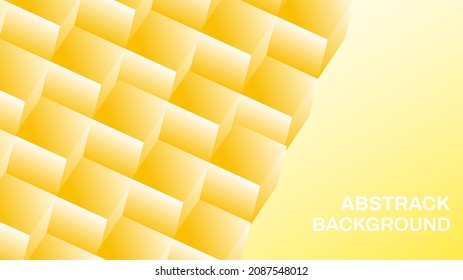 Abstrack background of 3d gold rectangle simple design eps vector file