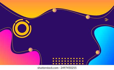Abstrack background colour, geometric shape composition. Landing page. Vector eps 