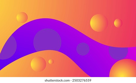 Abstrack background gradient with geometric circle style 