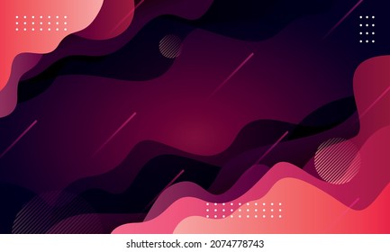 Abstrack background with gradient liquid color theme. Abstrack background asset suitable for promotion, decoration, cover, banner or poster needs.
