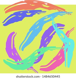 Abstrack background and illustration with bright colour