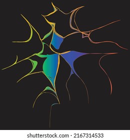 abstrack background with spider web image