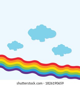  Abstración belleza Rainbow Fondo de ilustración vectorial