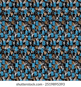 Abstrack blue  print blackground All Over Print
