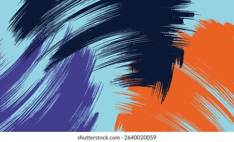 abstrack brush with modern color template background