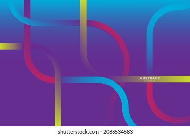 Abstrack colorful cruve line background