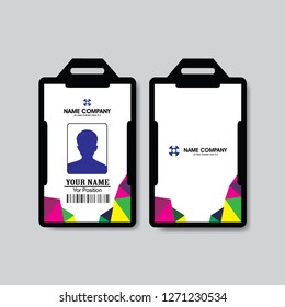 abstrack   Employee ID Card Design Template modern 