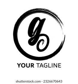 Abstrack g letter logo on white background, can be used for art companies, sports, etc