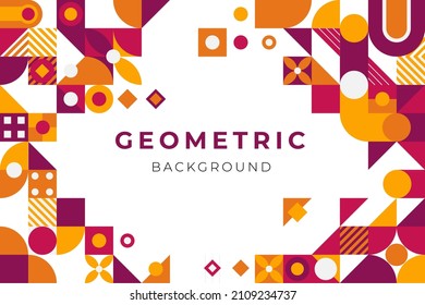 abstrack geometric background full color, mozaic style