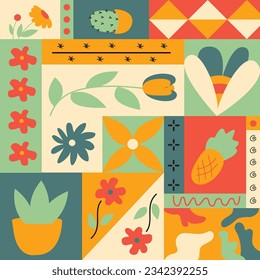 diseño de ilustración de vector geométrico abstrack                         