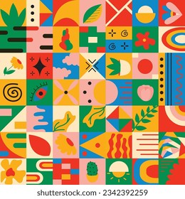 abstrack geometric vector illustration design                         