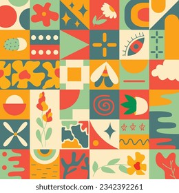 abstrack geometric vector illustration design                         