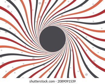 Abstrack grunge sunbrust background with black hole eps vector file