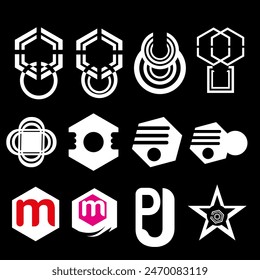 ICONO ABSTRACTO Y LOGOTIPO DE NEGOCIO