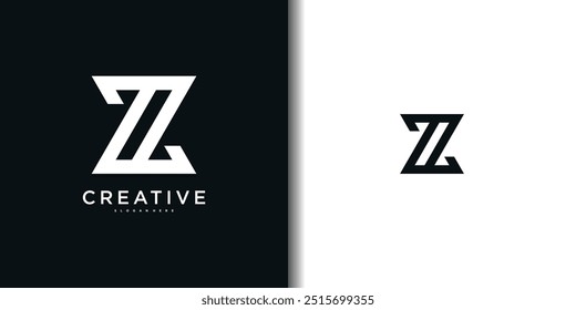 Abstrack initial letter Z logo design template. Premium Vector