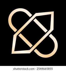 An abstrack Letter X with combination pen and eraser