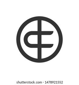 abstrack logo design initial art