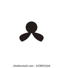 abstrack logo design initial art