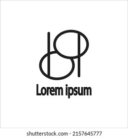 símbolo de signo de la ilustración vectorial del logotipo abstrack.